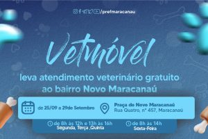 Leia mais sobre o artigo VetMóvel leva atendimento veterinário gratuito ao bairro Novo Maracanaú