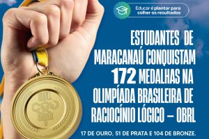 Leia mais sobre o artigo Estudantes conquistam 172 medalhas na Olimpíada Brasileira de Raciocínio Lógico — OBRL