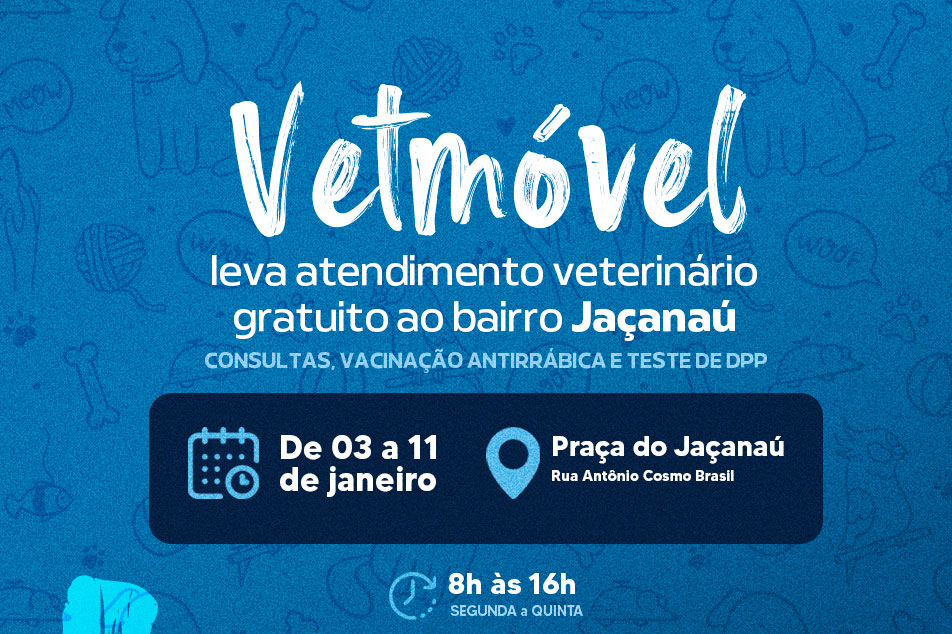 Você está visualizando atualmente VetMóvel leva atendimento gratuito ao bairro Jaçanaú