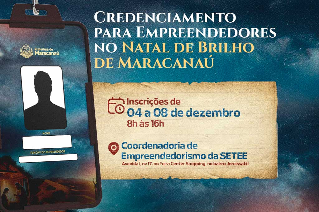 Você está visualizando atualmente Prefeitura abre credenciamento para empreendedores no Natal de Brilho de Maracanaú