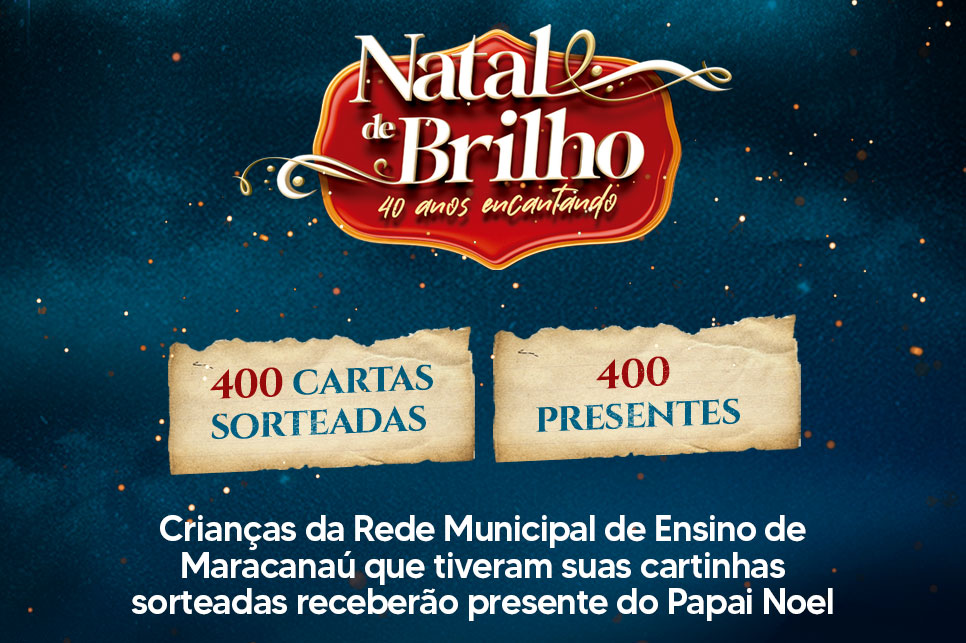 No momento, você está visualizando Alunos da Rede Municipal de Ensino de Maracanaú receberão presente por suas cartinhas sorteadas