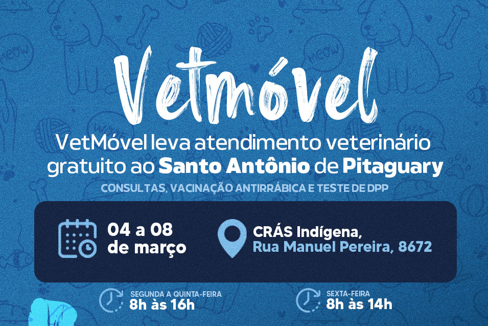 Você está visualizando atualmente VetMóvel leva atendimento veterinário gratuito ao Santo Antônio de Pitaguary