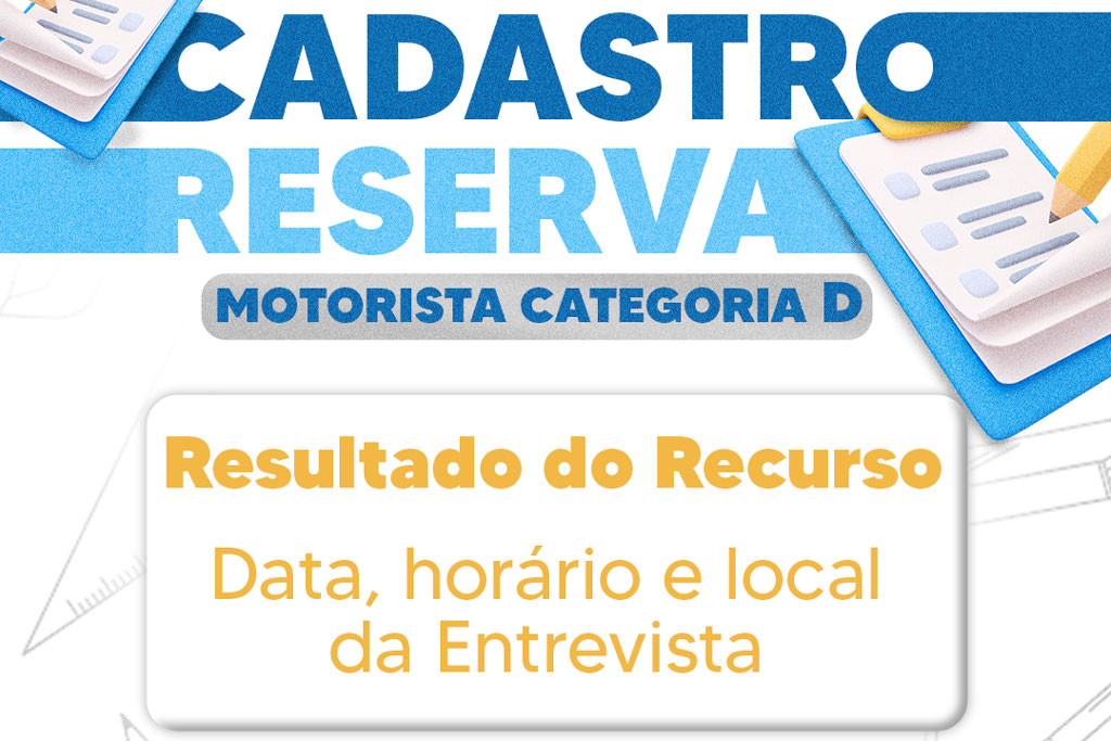 Você está visualizando atualmente Prefeitura divulga resultado do recurso e informa data, horário e local da entrevista do processo seletivo de motorista categoria D