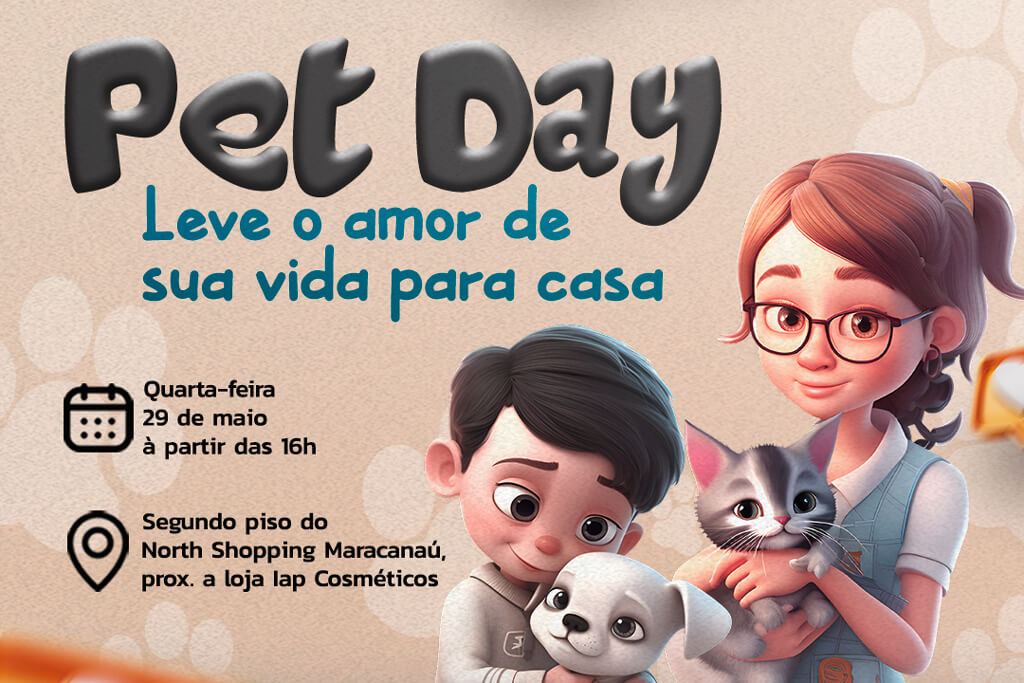 No momento, você está visualizando Prefeitura promove mais uma edição do “PetDay”, evento de adoção para cães e gatos