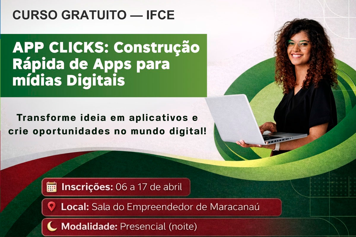 No momento, você está visualizando Sala do Empreendedor, em parceria com o IFCE, abre inscrições para curso gratuito de desenvolvimento de aplicativos